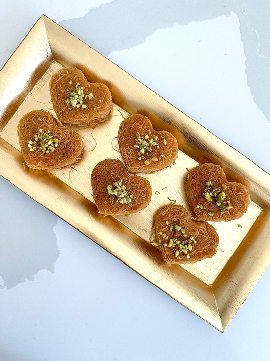 Queen Of Hearts Knafeh Bites